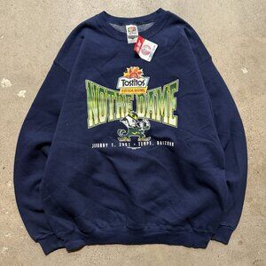 Vintage 2001 Notre Dame Sweatshirt  Size L Fiesta Bowl  Y2K NCAA University